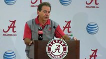 Nick Saban gets fired up, spews profanity about overlooking Charleston Southern