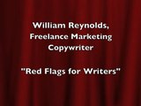 Red Flags for Writers