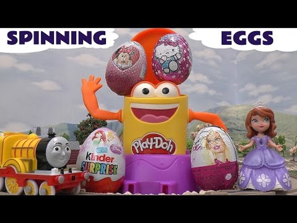 Play Doh Kinder Surprise Eggs Princess Sofia Cinderella Barbie Thomas & Friends Minnie Mouse Toys