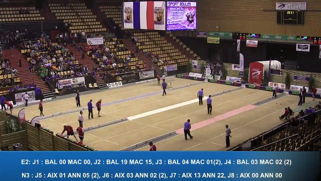 Second tour intégral, Finales E2 et N3, Sport Boules, France Clubs, Clermont-Ferrand 2016 DM