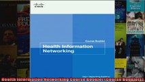 Health Information Networking Course Booklet Course Booklets