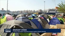 Turkey intercepts migrants trying to sail to Greek Islands
