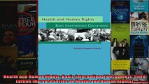 Health and Human Rights Basic International Documents Third Edition Harvard Series on