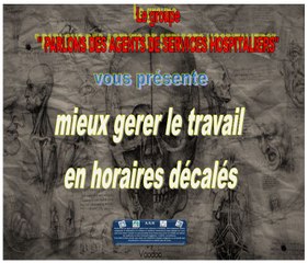EHPAD  Gerer son travail en horaires décalés