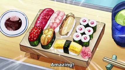 Dragon Ball Super- Whis eating Sushi