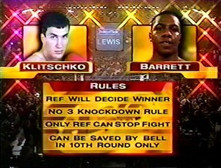 Wladimir Klitschko Vs. Monte Barret (15-07-2000)
