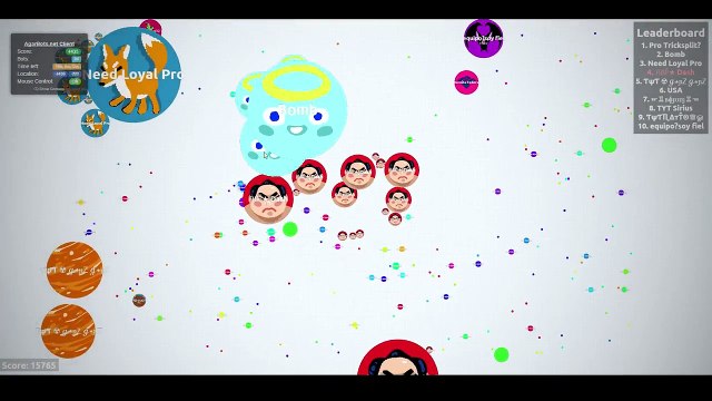 Agar.io - INSANE SPLITRUNNING WITH BOTS | Agarbots' PROs !