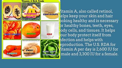 Sources Of Vitamin A