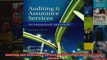 Auditing and Assurance Services with ACL Software CD 15th Edition
