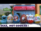 Cookie Monster & Elmo Surprise Eggs with Peppa Pig Thomas The Tank Engine & Mickey Mouse Clubhouse