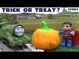 Play Doh Thomas The Train Kids Peppa Pig Halloween Trick Or Treat Superman Tom Moss Prank Toy Story