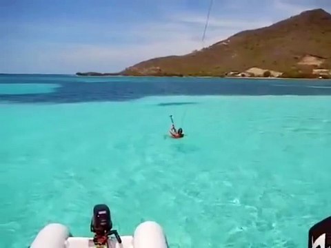 Gros fail en Kitesurf
