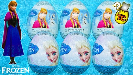 FROZEN ELSA ANNA OLAF KINDER SURPRISE EGGS UNBOXING TOYS FOR CHILDREN | Toy Collector