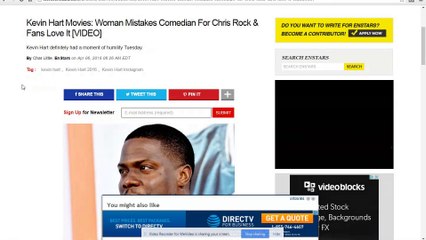 "They all look alike!" dizzy white girl mistakes kevin hart for chris rock! .