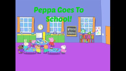 SMA SHORT: Peppa Pig Comic's Episode 1 Peppa Goes To School!