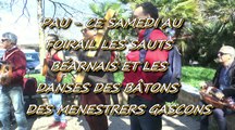 2 AVRIL 2016 - PAU - CE SAMEDI AU FOIRAIL - LES SAUTS BÉARNAIS ET LES DANSES DES BÂTONS DES MENESTRERS GASCONS.