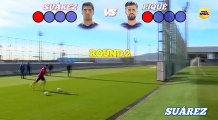 El duelo técnico de Luis Suárez y Gerard Piqué