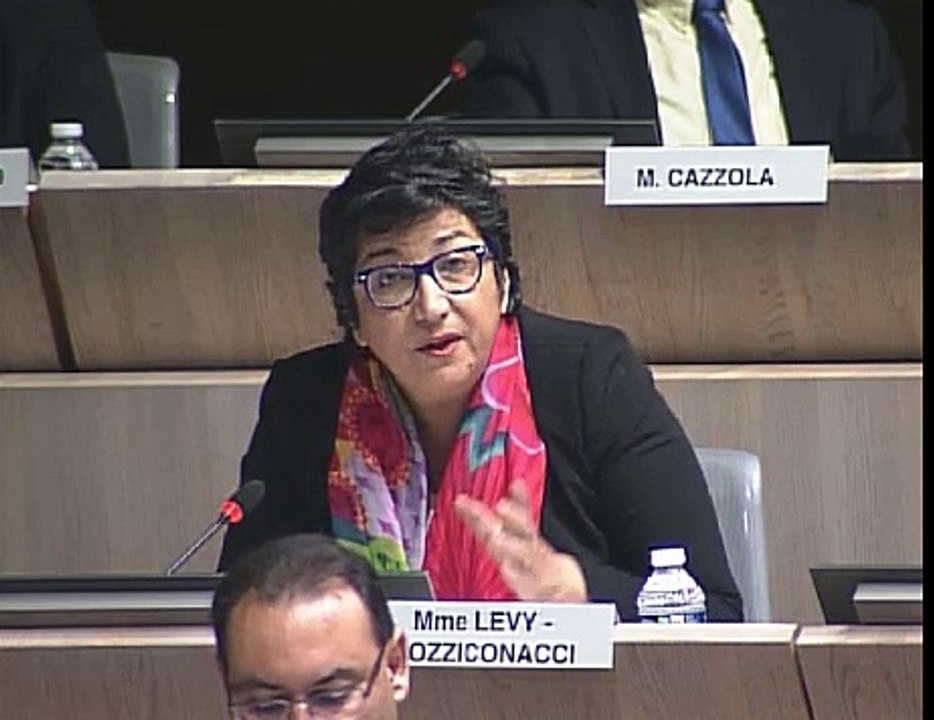 Annie Levy-Mozziconacci intervient sur la création du jardin Michel Levy dans le 6e