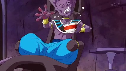 Beerus eating Cup Ramen   Instant Noodle   Dragon Ball Super Episode 30