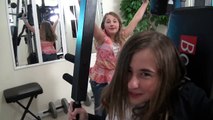 Girls Lifting Weights in The Fitness Studio - Just Some Random Gym Room Fun