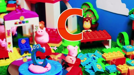 Peppa pig teaches the letter "C" - Peppa enseña la letra "C" + kids song - ABC part