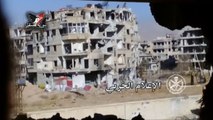 الجيش السوري يفجر مقراً ونفقاً للإرهابيين في حرستا بريف دمشق