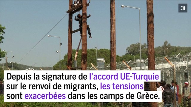 Les migrants protestent contre le renvoi vers la Turquie