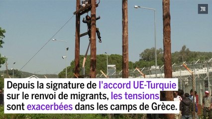 Les migrants protestent contre le renvoi vers la Turquie