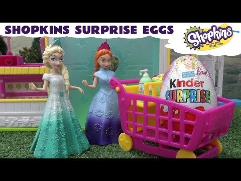 Shopkins MLP Frozen Magiclip Play Doh Surprise Eggs Barbie Kinder Elsa Princess Disney Minnie Mouse