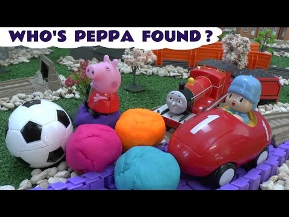 Thomas The Train Peppa Pig Play Doh Surprise Egg Pocoyo RC Remote Control Huevo Sorpresa Playdough