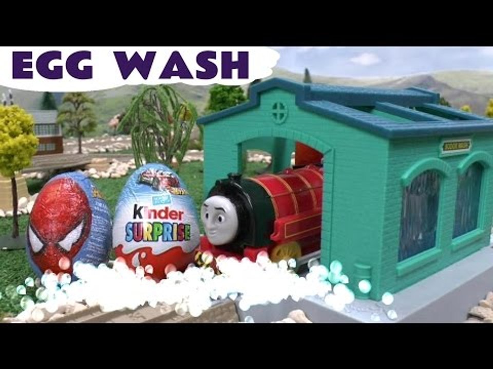 Surprise Eggs Kids Thomas The Train Play Doh Surprise Toys Cars Super Hero Spider-Man Egg Hot Wheels