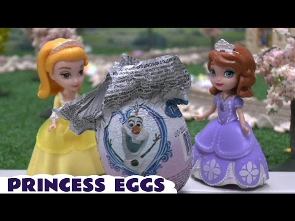 Disney Princess Sofia Amber Egg Surprise Frozen Surprise Eggs Hello Kitty Talking Castle Toy
