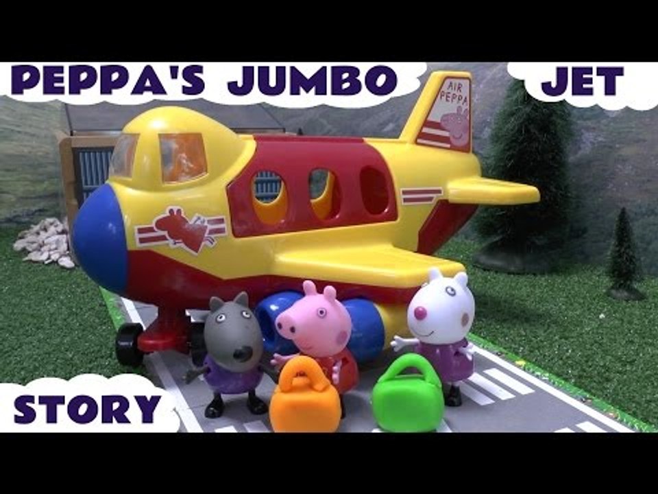 Peppa Pig Thomas The Tank Engine Play Doh Disney Planes Dusty Jumbo Jet Airport Playdoh School Story