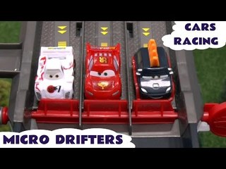 Disney Cars 2 Micro Drifters Racing Angry Birds Play Doh Planes Lightning McQueen Lego Simpsons