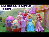 Play Doh Frozen Princess Ariel Magiclip Barbie Surprise Eggs Rapunzel Elsa Disney Magical Castle