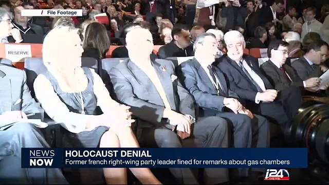 Former French right-wing party leader fined for remarks about gas chambers