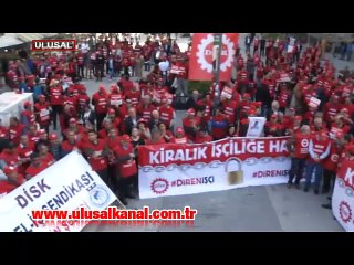 DİSK kiralık işçi yasasına karşı alanlarda mücadeleye başladı