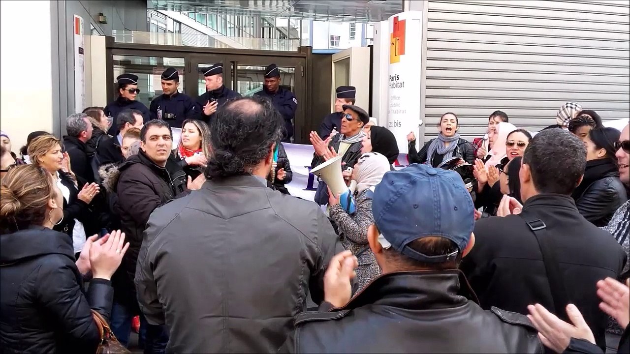 Paris Habitat porte plainte, les mal-logés manifestent.