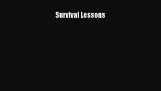 Read Survival Lessons Ebook Free