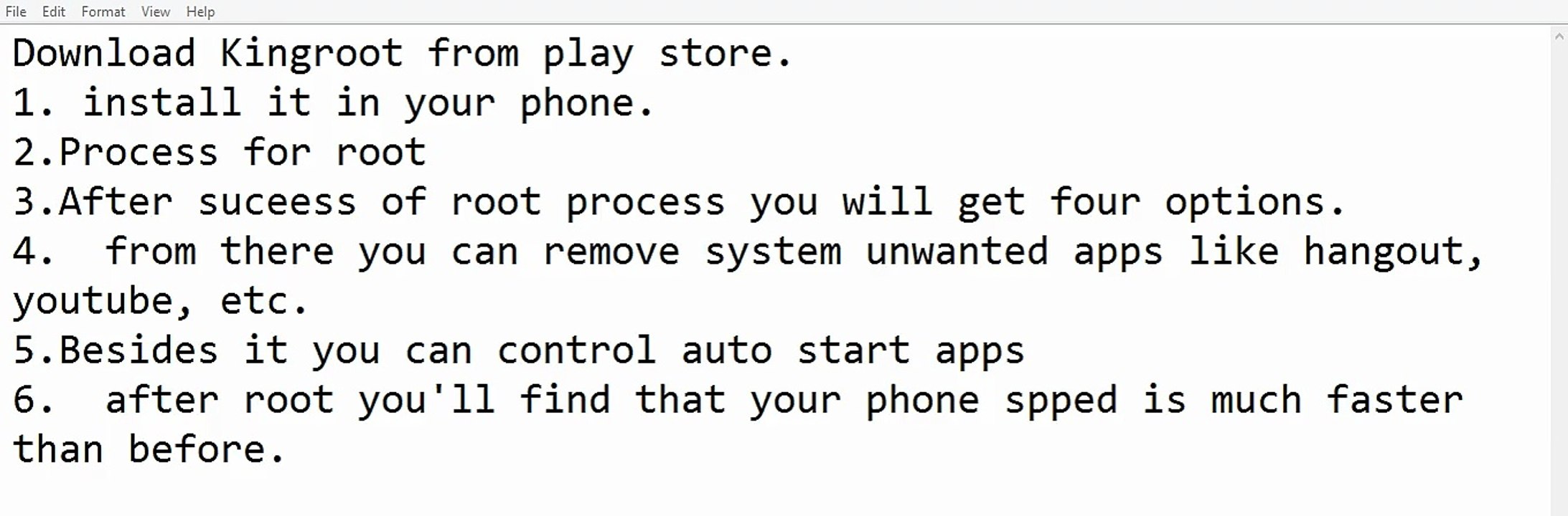 Root android phone without Computer pc in english by king root app