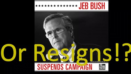 #JebBush Suspends Campaign or Resigns 2016 Presidencial Race