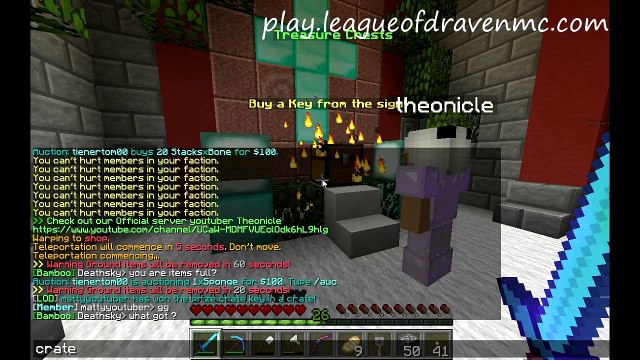 Minecraft factions ep 4 theonicle is a boy? + crate key? +~the new best base ever!!!