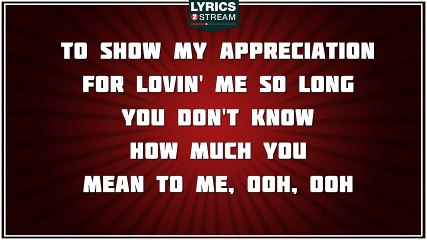 Thank You - Boyz II Men tribute - Lyrics