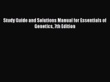 Download Study Guide and Solutions Manual for Essentials of Genetics 7th Edition  Read Online