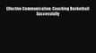 [PDF] Effective Communication: Coaching Basketball Successfully [Download] Online