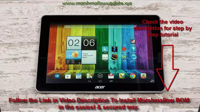 Acer A3-A11 Android marshmallow update