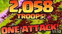 Clash of Clans Developer Raids - 2,058 Troops in One Raid! CoC