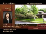 Home For Sale in Columbia, MD $ 499,900 - Realty Times TV