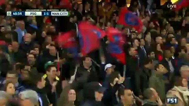 Zlatan Ibrahimovic Goal PSG 1 - 1 Manchester City Champions League 6-4-2016