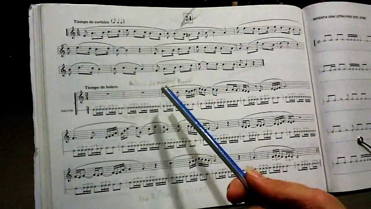 Solfeo. Ritmo Bolero.
